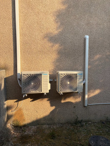 Photo de galerie - Pose de 2 climatisations / unités extérieur / Juillet 2026 / Daikin