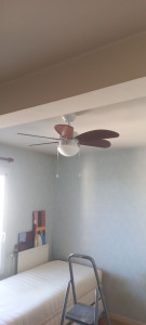 Photo de galerie - Installation de ventilateurs de plafond
