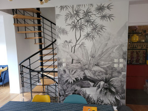Photo de galerie - Pose papier peint. 