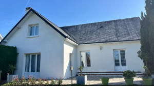 Photo de galerie - Peinture sur toiture ardoise 