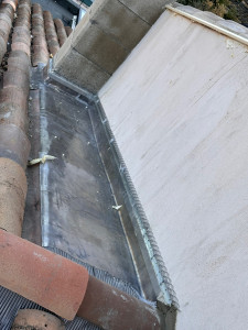 Photo de galerie - Solin mur en plomb 