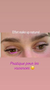 Photo de galerie - Cils à cils naturel effet mâke up 