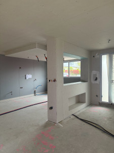 Photo de galerie - Réalisation d’une décoration en plaque de plâtre
