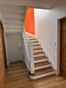 Photo de galerie - Rénovation d’un ancien escalier en bois 