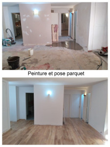 Photo de galerie - Peinture et pose de parquet 