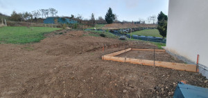 Photo de galerie - Aménagement de terrain et réalisation d'un terrassement pour la création d'une dalle