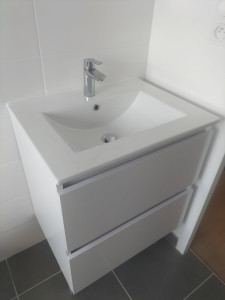 Photo de galerie - Installation meuble évier 