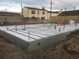 Photo de galerie - Réalisation plancher poutrelles hourdis 