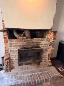 Photo de galerie - Habillage cheminée 