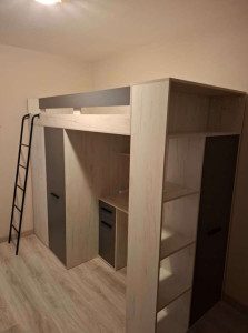 Photo de galerie - Lit mezzanine enfant.