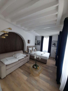 Photo de galerie - Arch et panneaux , parquet, enduit peinture rénovation complète 
