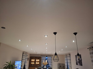 Photo de galerie - Installation spots et suspension