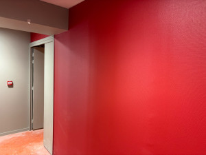 Photo de galerie - Mise en peinture de finition après préparation du support 