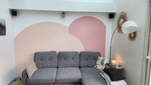 Photo de galerie -  creation arche en peinture avec 3 teintes harmonieuse 