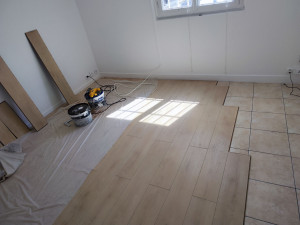 Photo de galerie - Parquet avec sous-couche intégrée.