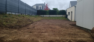 Photo de galerie - Terrassement et création pelouse