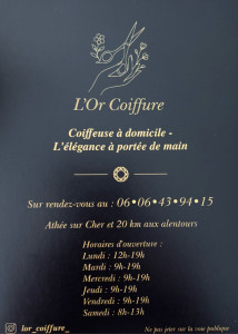 Photo de galerie - Flyer avec informations. 