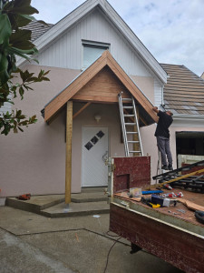 Photo de galerie - Création d'une avancée de porte 