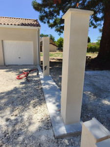 Photo de galerie - Seuil pour portail coulissant 

