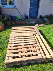 Photo de galerie - Lit en palette 