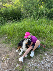Photo de galerie - Promenade avec un de mes  petits protégés , garde très positive, une semaine à Biviers .