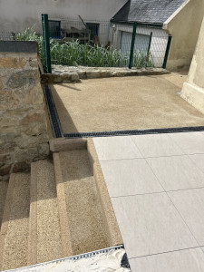 Photo de galerie - Béton laver - escalier 