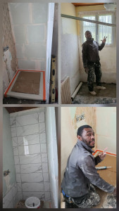 Photo de galerie - Réalisation d’une salle de bain.