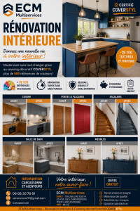 Photo de galerie - Rénovation intérieure & covering décoratif Cover Styl : cuisines, meubles, portes, placards, escaliers et salles de bain. Plus de 500 références de couleurs et finitions. Devis gratuit – Carcassonne et alentours.