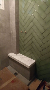 Photo de galerie - Douche, carrelage