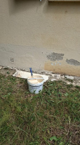 Photo de galerie - Préparation de façade avant installation de crépi