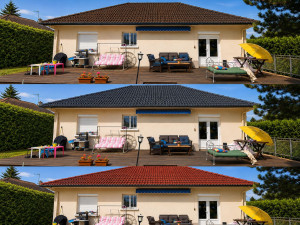 Photo de galerie - Image IA de la toiture du client avec choix des couleurs afin d'avoir un aperçu du rendu final. 

différentes teintes :

- Brun
- Gris anthracite 
- Rouge brun

Plusieurs teintes sont également disponibles, n'hésitez pas à me contacter 