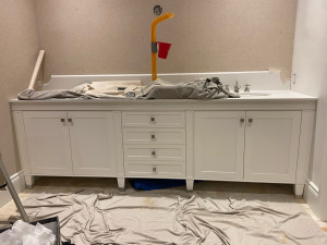 Photo de galerie - Meuble salle de bain - Aménagement sur mesure 
