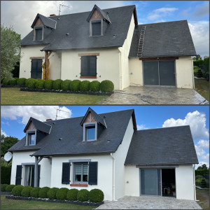 Photo de galerie - Nettoyage et mise en peinture d’une maison 