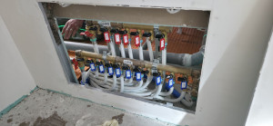 Photo de galerie - Chantier de plomberie, installation complète réseau d'eau 