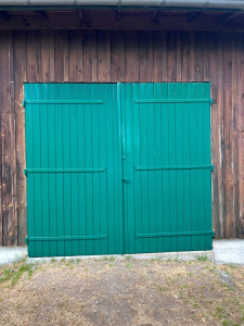 Photo de galerie - Rénovation de porte de garage 