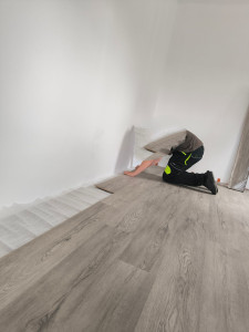 Photo de galerie - Pose de parquet flottant