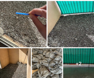 Photo de galerie - Intervention sur un balcon fortement contaminé par des fientes de pigeons.  ➡️ 50 sacs de déchets évacués.  Nous avons réalisé un nettoyage en profondeur, incluant lavage et désinfection complète, afin de rendre cet espace sain