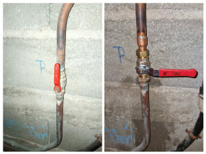 Photo de galerie - Remplacement vanne d'arrêt