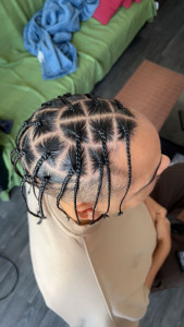 Photo de galerie - Braids homme sans mèche 