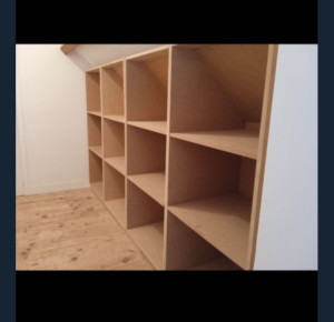 Photo de galerie - Fabrication et pose de meubles de rangement 