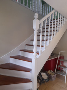 Photo de galerie - Réfection cage escalier avec escalier 