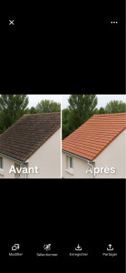 Photo de galerie - Nettoyage de toiture