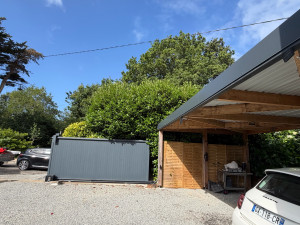 Photo de galerie - AVANT taille et dégagement derrière portail et CarPort