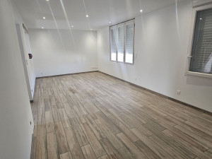 Photo de galerie - Pose carrelage imitation parquet 90x15