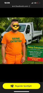 Photo de galerie - Bonjour je propose mais service en espace vert élagage  débroussaillage taille hais est arbuste  nettoyage de bâtiment façade toiture homme à toute main de bricolage pour plus de renseignements me contacter au 0760070664 devis gratuits 