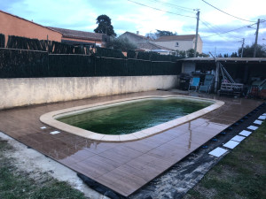 Photo de galerie - Carrelage sur plot