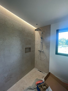 Photo de galerie - Pose colonne de douche grohe euphoria 