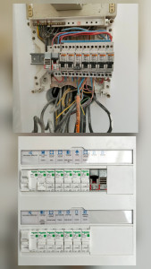 Photo de galerie - Tableau electrique refait, récupération du disjoncteur legrand + sonnette a la demande du client