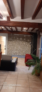 Photo de galerie - Pose moellons en cours