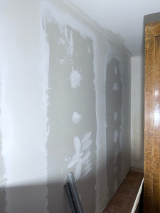 Photo de galerie - Photos d’un chantier pose de bande sur placo 